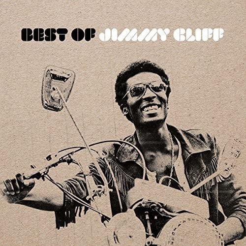 Jimmy Cliff album cover: a smiling man on a motorcycle.