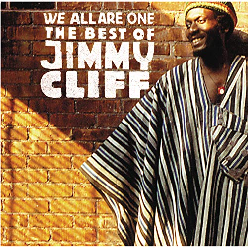 Jimmy Cliff album cover featuring a man in striped clothing, brick background.