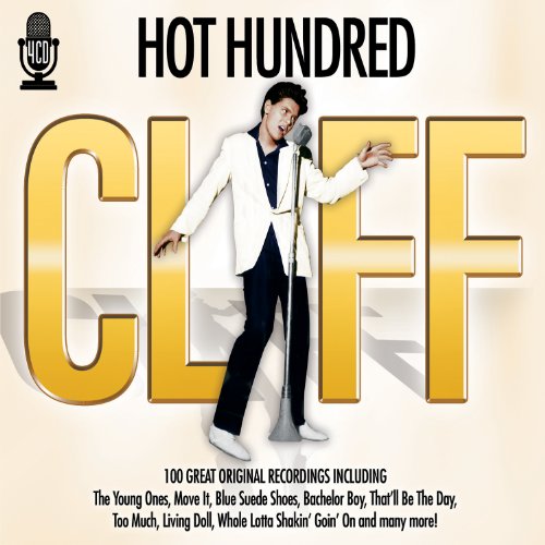 Album cover with man in white jacket singing into a microphone.