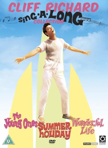 DVD cover featuring Cliff Richard in white, arms outstretched, against a blue sky.