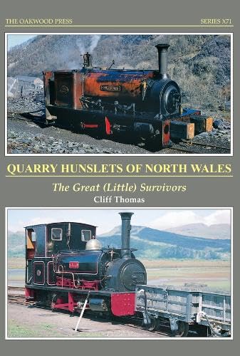 Book cover featuring two small steam locomotives in Welsh quarry landscapes.