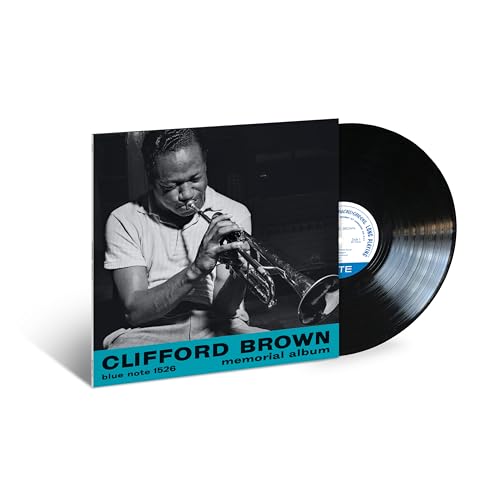 Clifford Brown vinyl record featuring a portrait of the trumpeter.