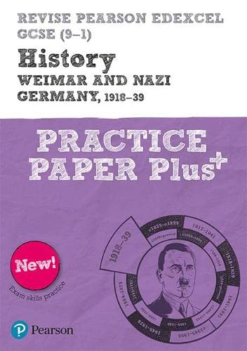 Pearson Revise Edexcel GCSE History Weimar and Nazi Germany practice paper book cover.
