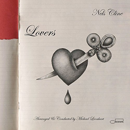 CD cover: a pierced heart with a floral pin, lined paper background.