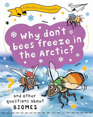 Book cover featuring cartoon bees in winter hats against an Arctic landscape background.