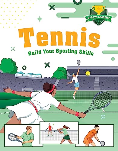 Book cover depicting a tennis player hitting a ball on a court.