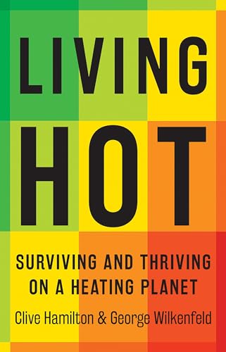 Book cover: "Living Hot" with colorful squares and bold black text.