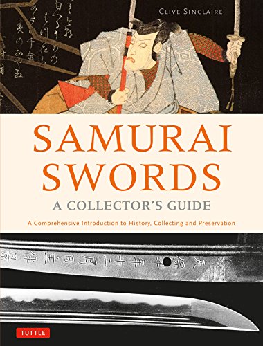 Book cover: “Samurai Swords – A Collector’s Guide” with sword imagery.