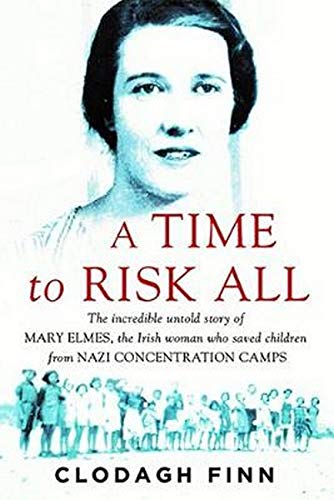 Book cover: portrait of a woman, title "A Time to Risk All".