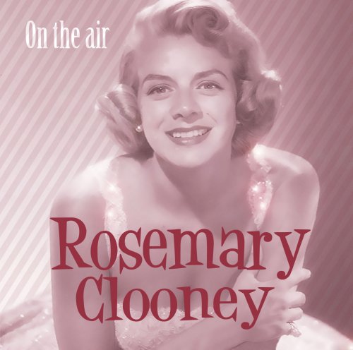 Rosemary Clooney portrait on CD cover with pink striped background.