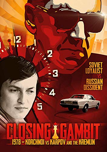 DVD cover for "Closing Gambit" featuring chess players and Soviet imagery.