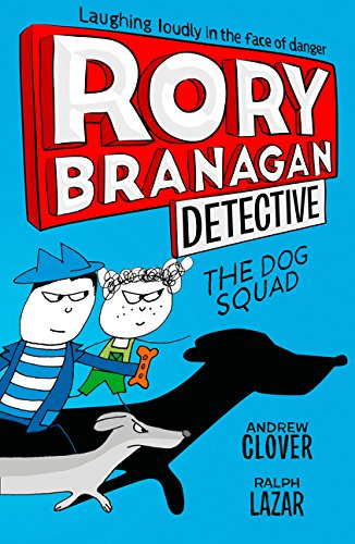 Book cover featuring cartoon boy, dog, and dachshund with bold red text.