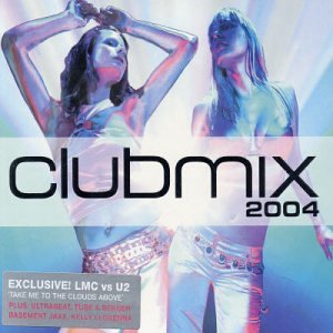 CD cover for “Clubmix 2004” featuring two women in a nightclub setting.