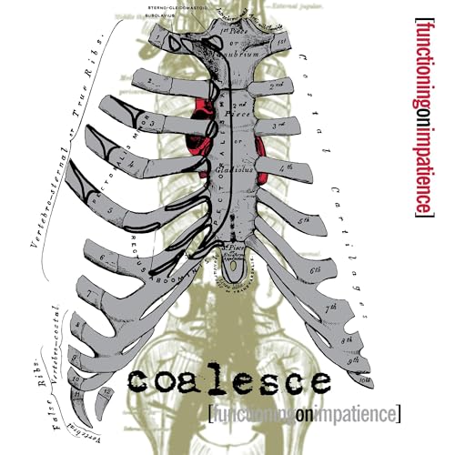 Vinyl record cover: anatomical ribcage illustration with band name "Coalesce".