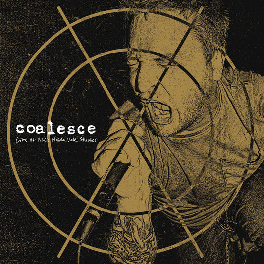 Sepia-toned album cover featuring a singer with a microphone.