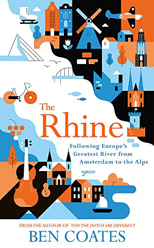 Book cover with illustrated European landmarks and river imagery.