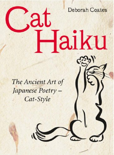 Book cover: "Cat Haiku" with a black and white cat illustration.