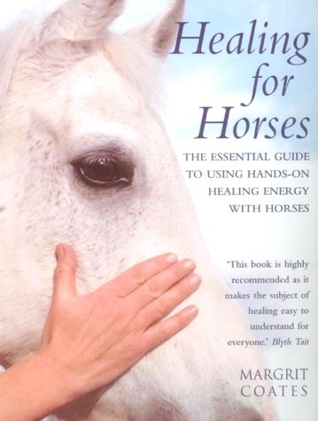 Book cover: white horse face with a hand gently touching its nose.