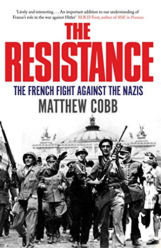 Book cover depicting French Resistance fighters with rifles in Paris.