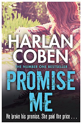 Book cover for Promise Me by Harlan Coben featuring a woman in a plaid shirt.