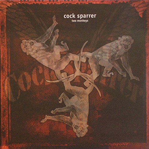Album cover for Cock Sparrer’s “Two Monkeys” featuring three monkeys.