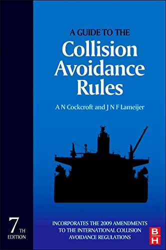 Blue book cover with ship illustration, titled "A Guide to the Collision Avoidance Rules".