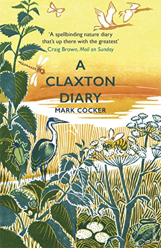 Book cover with illustrated heron, insects, and plants in green and yellow.