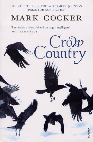 Book cover: “Crow Country” with silhouetted crows in flight.