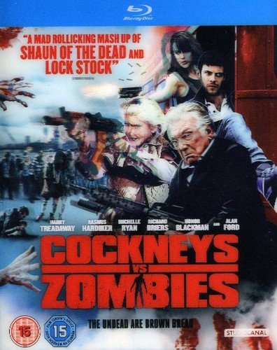 Blu-ray cover art featuring armed people fighting zombies in a city setting.