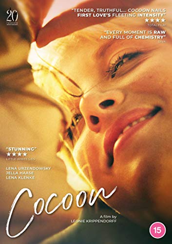 DVD cover for "Cocoon" featuring a close-up of a smiling young woman.