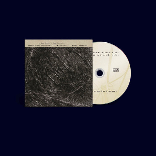 CD cover and disc for The Moon And The Melodies by Cocteau Twins and Budd.