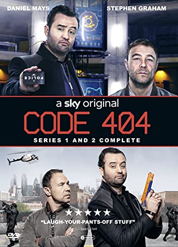 DVD cover for Code 404 series 1 and 2 featuring Daniel Mays and Stephen Graham.