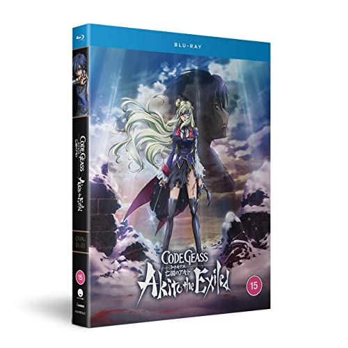 Code Geass Akito The Exiled Blu-ray case with anime character art.