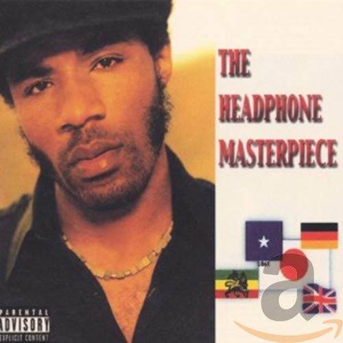 CD cover for Cody Chesnutt’s “Headphone Masterpiece” featuring a portrait and flags.