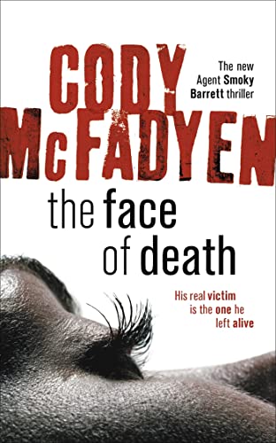 Book cover: red text, close-up of a person’s eye, dark background.