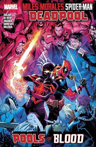 Comic cover featuring Spider-Man, Deadpool, and multiple zombie-like figures.