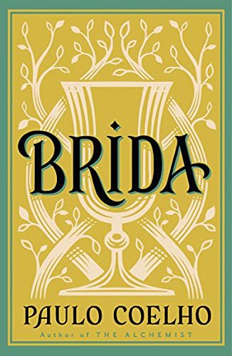 Book cover for "Brida" by Paulo Coelho, featuring a golden chalice design.