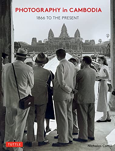 Book cover: "Photography in Cambodia" with Angkor Wat and tourists pictured.