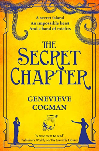 Yellow book cover with large, ornate title: "The Secret Chapter".