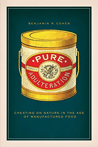Book cover with illustration of a gold can labeled “Pure Adulteration.”