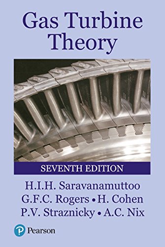 Book cover: "Gas Turbine Theory" with image of turbine blades.