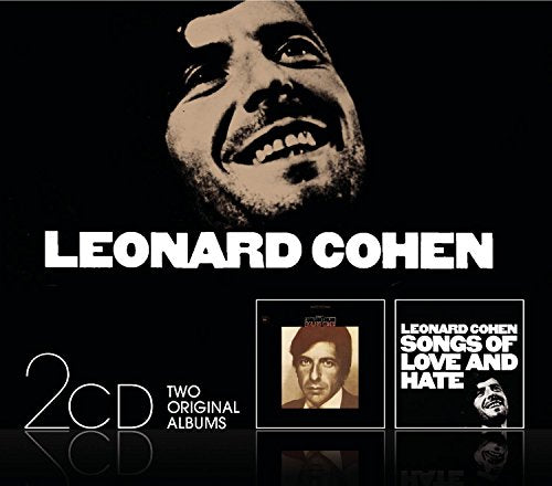 Black and white portrait of Leonard Cohen with album artwork and "2CD" label.