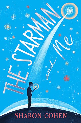 Book cover: boy with glowing orb, shooting star, and blue starry sky.