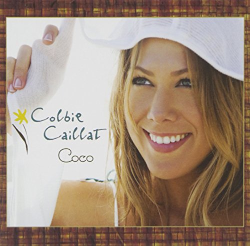 Colbie Caillat’s “Coco” CD cover featuring her smiling face and white hat.