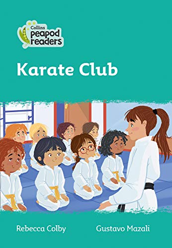 Book cover: children in karate uniforms practicing with an instructor.