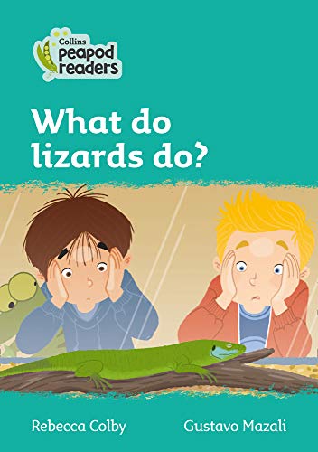 Book cover: children looking at a green lizard on a branch.