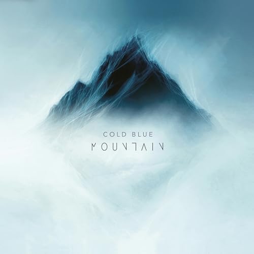 CD cover for “Cold Blue - Mountain” featuring a misty mountain peak.