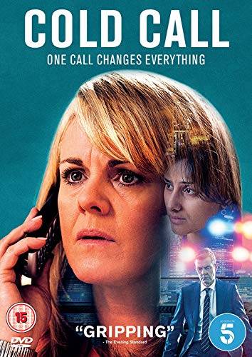 DVD cover for "Cold Call" featuring a woman on the phone, city backdrop.