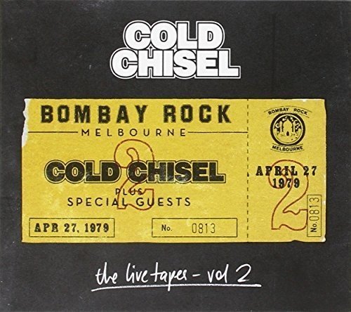 Cold Chisel “Live Tapes Vol.2” CD cover with a vintage concert ticket design.