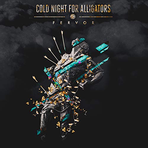 Album cover for “Fervor” by Cold Night For Alligators, with fragmented statue imagery.